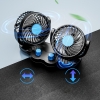 QUẠT ĐÔI Ô TÔ ĐIỀU HÒA KHÔNG KHÍ LÀM MÁT XOAY 360