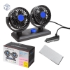 QUẠT ĐÔI Ô TÔ ĐIỀU HÒA KHÔNG KHÍ LÀM MÁT XOAY 360
