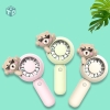 Quạt mini cầm tay gắn chibi thú 2 tai trên đầu (T168)- (Cái)
