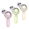 Quạt mini cầm tay gắn chibi thú 2 tai trên đầu