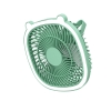 Quạt Mini Tích Điện Hình vuông 2 tai gấu 4