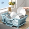 Rổ Úp Bát Nhựa - Khay Kệ Đựng Chén Có Khay Hứng Nước (T20) (Cái)
