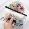SÉT 1 BỊCH 100C THUN CỘT TÓC MIX 5 MÀU KÈM TÚI ZIP