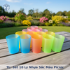 TL Set 10 ly nhựa sắc màu picnic 1