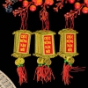 Set 10 Thẻ Bài Treo Chữ Thư Pháp Trang Trí Tết 1