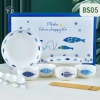 Set 14 Món Bát Dĩa Sứ Hình Cá Phong Cách Nhật 1