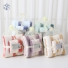Set 2 Khăn Họa Tiết Kẻ Sọc Kèm Túi Lưới 1