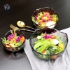 Set 3 Tô Thủy Tinh Kẻ Viền Vàng Vân Sần 1
