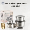 Set 4 Hộp Lạnh Inox 304 Food Boxes (T24)- (Sét)