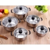 Set 5 Cái Nồi Inox Nắp Kính 16-18-20-22-24