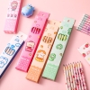 Set 6 Bút Chì Gỗ Kèm Tẩy Họa Tiết