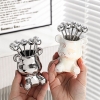 SÉT 6 CÁI NĨA GẤU BEARBRICK SIÊU XINH TIỆN LỢI GỐM SỨ