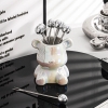 SÉT 6 CÁI NĨA GẤU BEARBRICK SIÊU XINH TIỆN LỢI GỐM SỨ