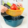Rổ Nhựa, SÉT 6 CÁI RỔ THU GỌN THIẾT KẾ 2 LỚP THOÁT NƯỚC CAO CẤP