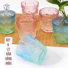 Set 6 Cốc Thủy Tinh Vân Sóng Cầu Vồng 1