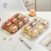 SG: Set 6 Hũ Mứt Vuông Kèm Khay Đựng - Ko Bao Bể VC (T24) - (Set)