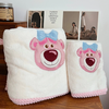 Sét khăn tắm + khăn mặt gấu hồng Lotso/ sóc hồng ngẫu nhiên