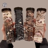 Set Ống Dây Cột Tóc Màu Cafe Phong Cách Hàn Quốc 1