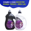 Sữa giặt, nước giặt Booster Công nghệ HÀN QUỐC siêu thơm 1 can 3.6 Lít