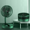 Quạt tích điện mini để bàn gấp tròn Super