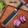 OK-01: Dao Lưỡi Sóng Nhật Cán Nhựa (T432) - (Cái)