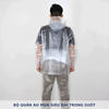 BỘ QUẦN ÁO MƯA SIÊU DAI TRONG SUỐT