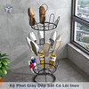 Kệ Phơi Giày Dép sắt lõi inox Xoay 360 Độ Nhiều Tầng