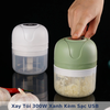 Xay tỏi 300W Xanh kèm sạc Usb có nút nhấn