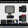 Đèn Led Vuông 35 mắt Dùng Pin