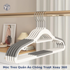 Móc treo quần áo chống trượt xoay 360