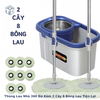 Thùng Lau Nhà 360 Độ Kèm 2 Cây 8 Bông Lau Tiện Lợi