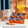Bát sứ ăn cơm hoạ tiết tráng men- Mã A05 Ko bao vc đổ bể