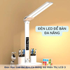 Đèn Học Led Để Bàn Có Đồng Hồ Hiển Thị LCD 3 màu sắc