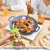 Size 34cm Loại Nặng: Chảo Đá bằng gang Nướng Chống Dính Không Dầu 34Cm