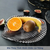 Đĩa Thủy Tinh Hình Chiếc Lá Trắng Ko Bao Bể VC