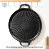 Chảo Nướng Gang Tròn Chống Dính 34cm