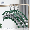 Móc phơi quần áo tất vớ hình vòng cung nhiều kẹp