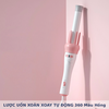 LƯỢC UỐN XOĂN XOAY TỰ ĐỘNG 360 Màu Hồng