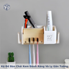 Kệ Để Bàn Chải Kem Đánh Răng Và Ly Gắn Tường Chữ HOME