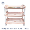 TL: Kệ chữ nhật nhựa TL205 - 3 Tầng