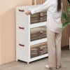 Tủ Nhựa Đựng Đồ 3 Tầng Gấp Gọn mặt mica 3