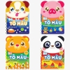 BÉ LÀM HOẠ SĨ(Tô gấu): Túi 8 Cuốn Tô Màu Tập Làm Họa Sĩ Nhí