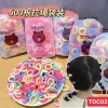 Túi Chun Cột Tóc Mix Màu Kèm Túi Rút Gấu Nâu 2