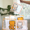 Set 3 TÚI HỔ: TÚI TRONG SUỐT CHỐNG THẤM NƯỚC IN HÌNH HỔ CUTE