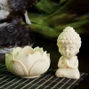 Tượng Phật Mini Ngồi Trên Hoa Sen