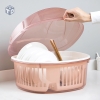 Úp Bát Nhựa Có Nắp Đậy Và Khay Hứng 1
