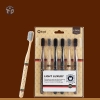 Vỉ nhựa 6 Bàn Chải Light Luxyry Họa Tiết nâu (T100)- (Vĩ)