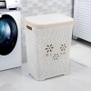 Việt Nhật - Mã 5159: Giỏ nhựa hoa có nắp đựng quần áo đồ chơi giỏ sọt nắp