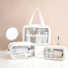 WASHBAG Sét 3 Xịn: Túi đựng mỹ phẩm, đồ trang điểm đi du lịch trong suốt, chống thấm nước