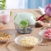 Xay tỏi hình heo xanh: Máy xay tỏi ớt mini, xay rau củ cầm tay siêu tiện lợi